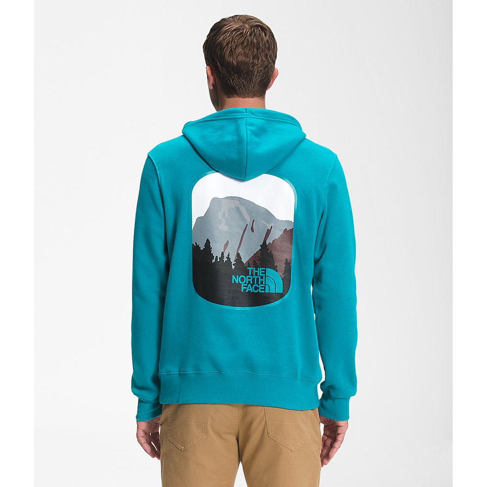 The North Face Hoodie Mens Australia - The North Face Parks Pullover Blue (XFH-793014)